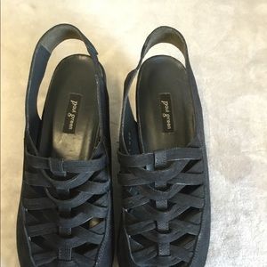 Paul Green Slingback sandals stacked heels